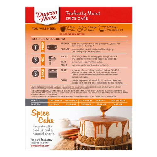 Harina Duncan Hines para Pastel 432g