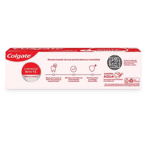 Pasta Dental Blanqueadora Colgate Luminous White Brilliant 66ml