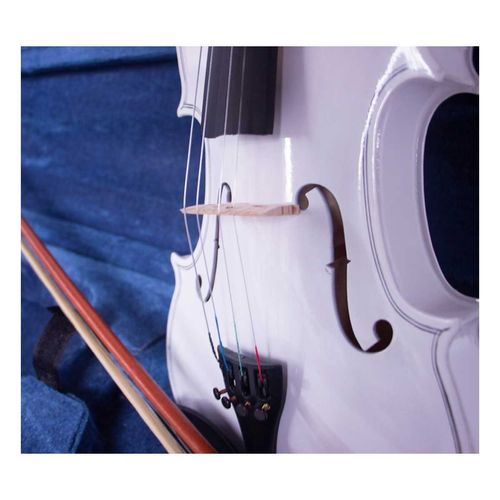 Violín Audiotek 4/4 Incluye Arco Brea y Estuche Acústico Varios Blanco