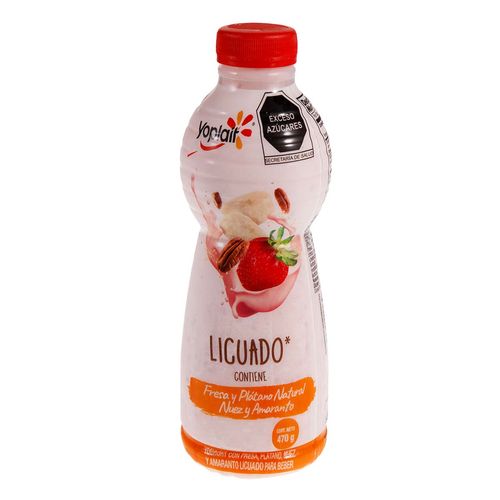 Licuado Yoplait Fresa Platano y Amaranto 470g