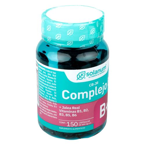 Vitaminas Solanum Complejo B con Jalea Real 150 Cápsulas