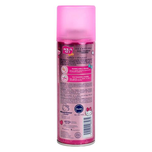 Spray para el Cabello Aqua Net Kids con Glitter 200ml