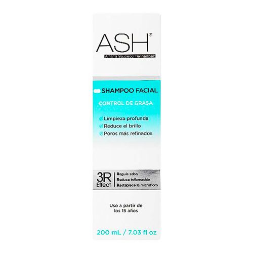 Shampoo Facial Ash Natural Control de Grasa 200ml