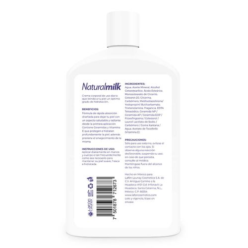 Crema Corporal Naturalmilk  Protección Regeneración  371ml