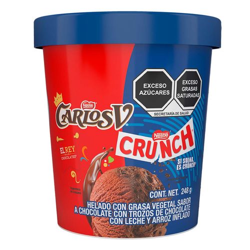 Helado Nestlé Crunch + Carlos V 248g