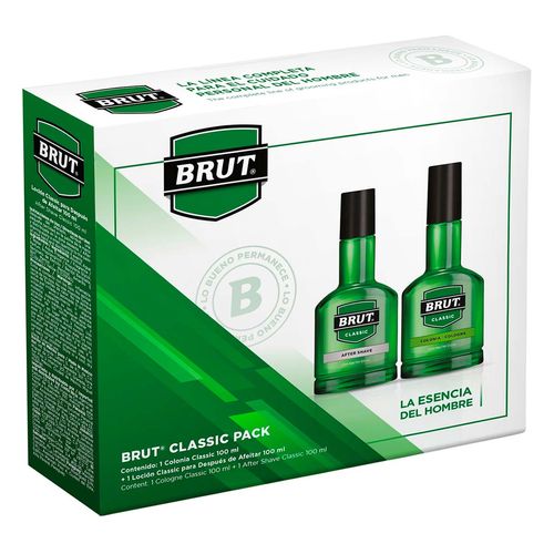 Estuche Colonia Brut Classic y Loción 100 ml c/u