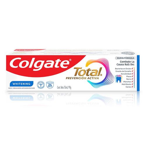 Pasta Dental Colgate Total Whitening Anticaries con Flúor 75ml