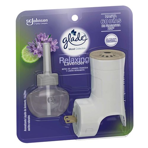 Aromatizante Glade Edición Mood Collection Relaxing Lavender 1 Aparato y 1 Repuesto 21ml c/u