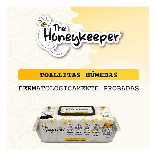 Toallitas Húmedas The Honey Keeper Miel 72 Piezas