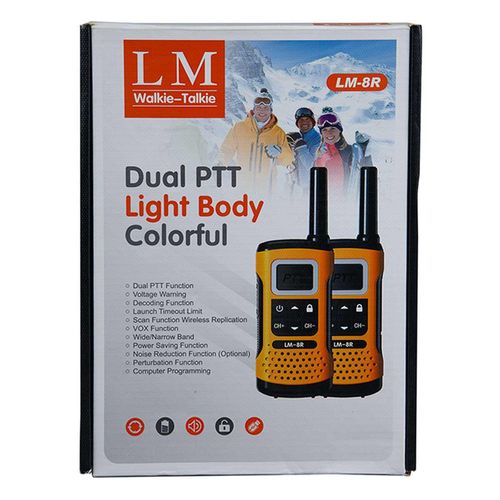 Radio LM 2 Vias Negro/Amarillo Comunicación Inalámbrica M8AMR