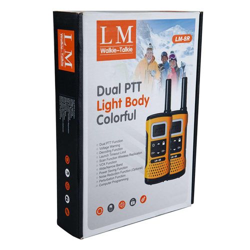 Radio LM 2 Vias Negro/Amarillo Comunicación Inalámbrica M8AMR
