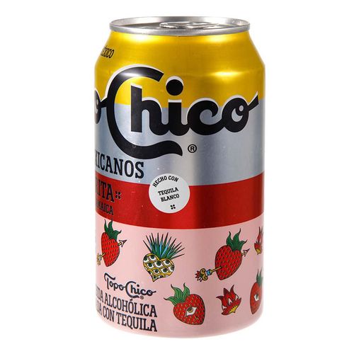 Bebida Alcohólica Topochico Margarita Fresa Jamaica 355ml