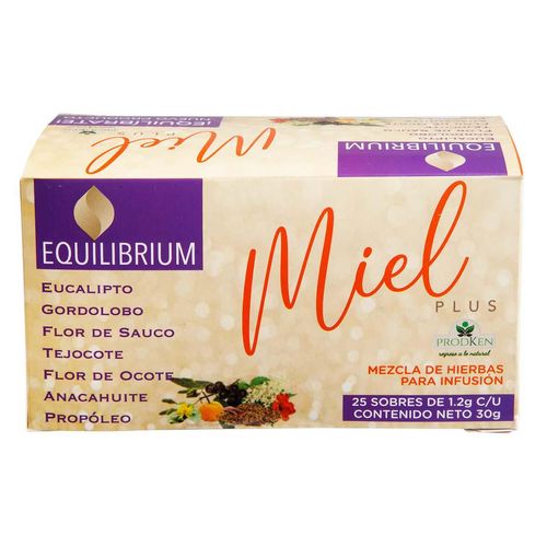 Té Equilibrium Plus Miel 30 sobres