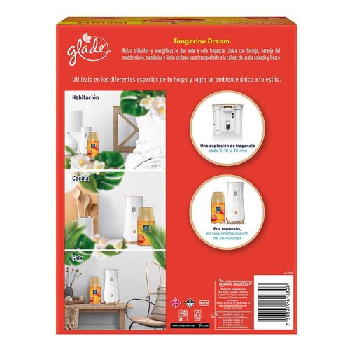 Aromatizante de Ambiente Glade Aparato Tangerine Dream 270ml