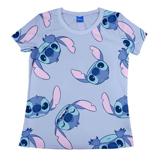 Playera Estampado Continuo Disney Stitch