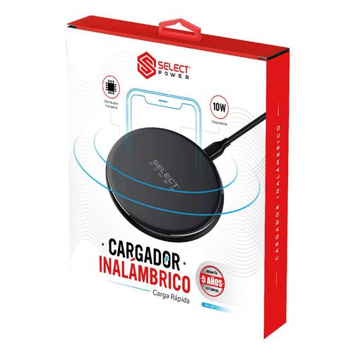 Cargador Inalámbrico Select Sound Modelo W1-Spn Negro