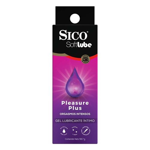 Gel Lubricante Íntimo Sico Softlube Pleasure Plus 56.7g