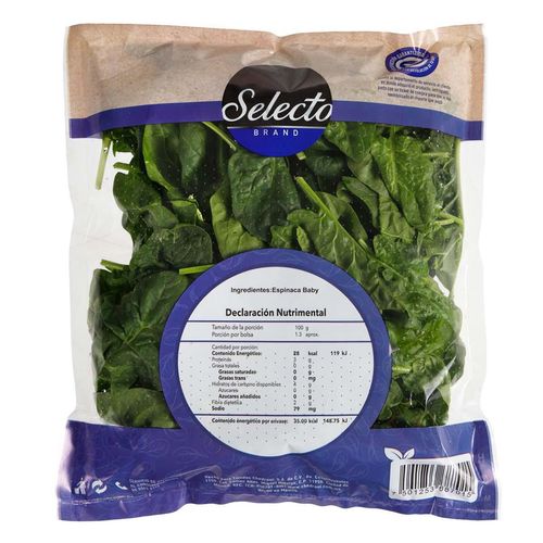 Espinaca Baby Selecto 125g