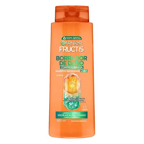 Shampoo Fructis Borrador de Daño Control Grasa 650ml