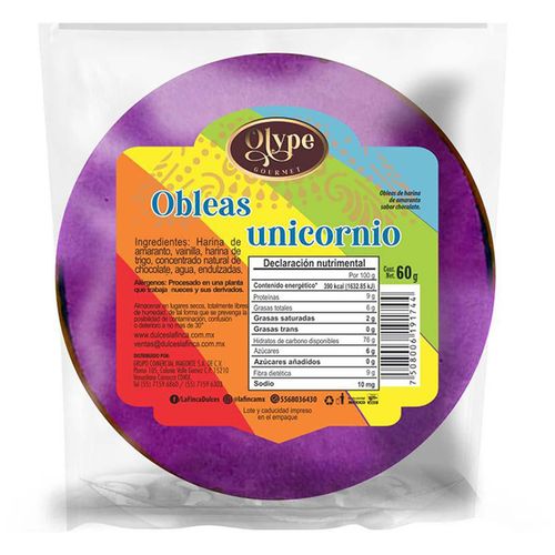Oblea Olype Unicornio 60g