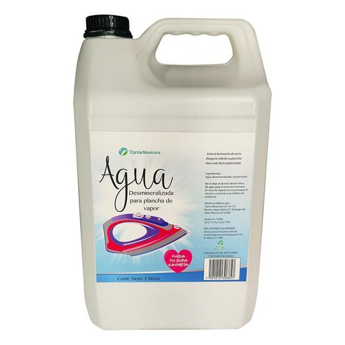 Agua para Plancha de Vapor 5 L