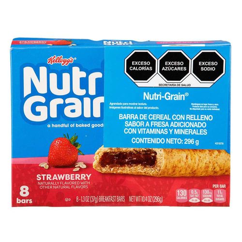 Barra Nutri Grain Fresa 296 Gr