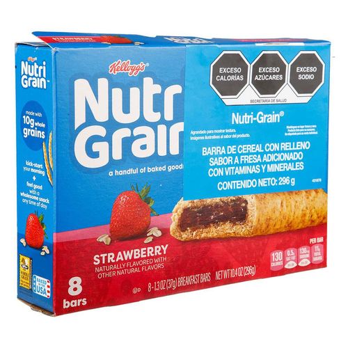 Barra Nutri Grain Fresa 296 Gr