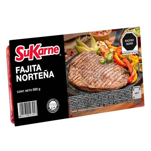 Fajita de Res Norteña SuKarne 500g