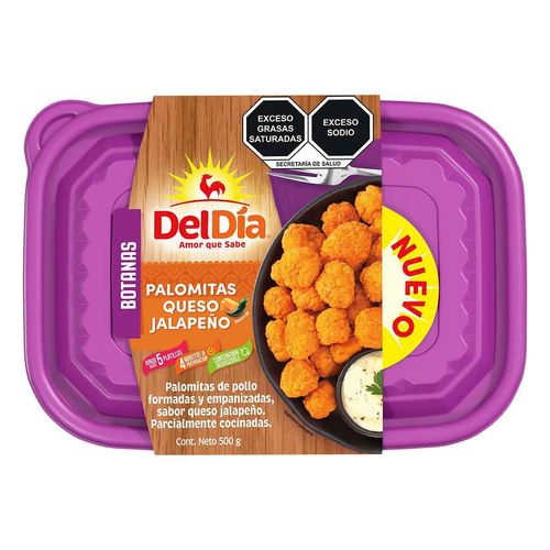 Palomitas de Pollo Del Día Rellenas de Queso y Jalapeño 500g
