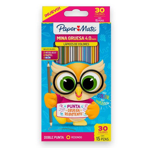 Lápices de Colores Paper Mate 4MM 15 Piezas