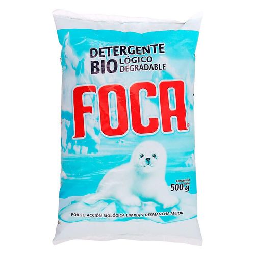 Detergente en Polvo Foca Biodegradable 500g