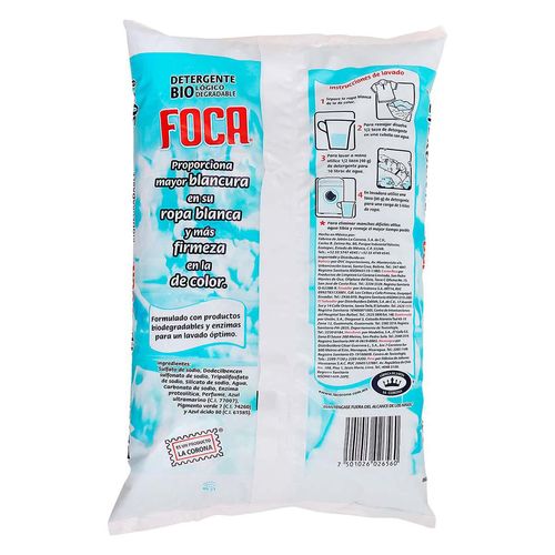 Detergente en Polvo Foca Biodegradable 500g