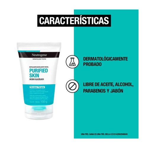 Exfoliante Facial Neutrogena Purified Skin 100g
