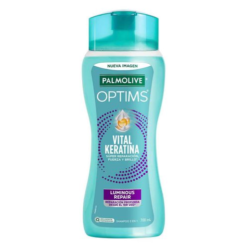 Shampoo Optims Luminous Repair Fórmula con Vital Keratina 700ml