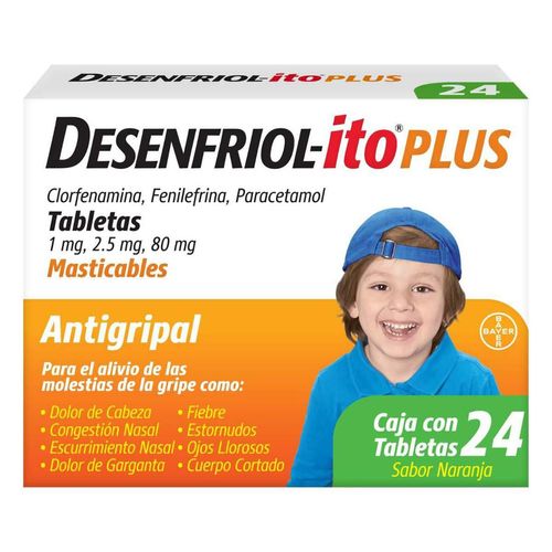 Desenfriolito Plus Antigipal 24 Tabletasmlasticables