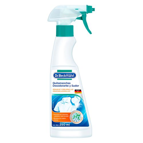 Quitamanchas Líquido Dr. Beckmann Contra Desodorante y Sudor 250ml