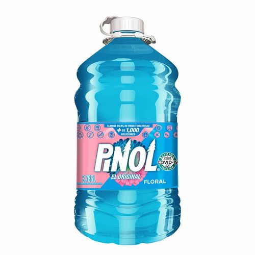 Limpiador Multiusos Líquido Pinol El Original Floral 3.78L