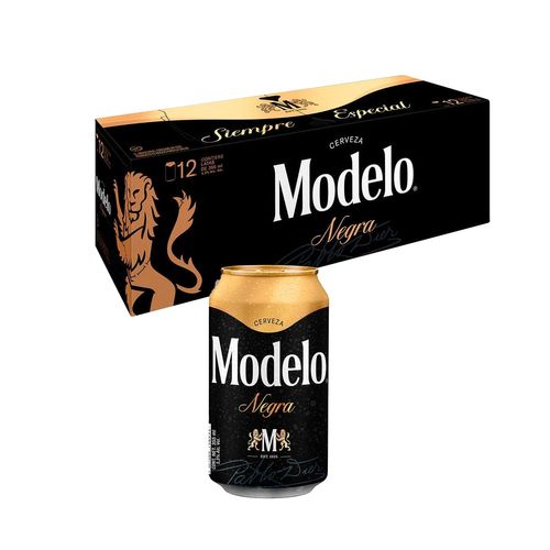 Cerveza Negra Modelo 12 Latas de 355ml c/u