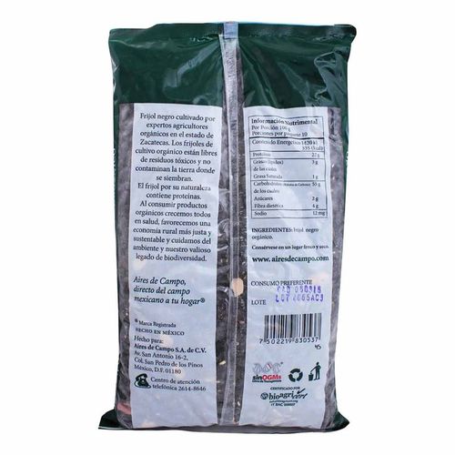 Frijol Negro Orgánico 1Kg