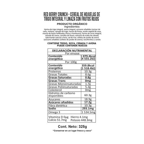 Cereal Nature's Path Flax Hojuelas de Trigo y Linaza 300g