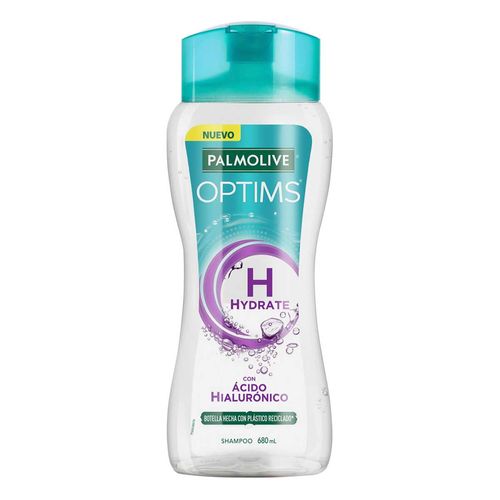 Shampoo Palmolive Optims H Hydrate con Ácido Hialurónico 680ml.