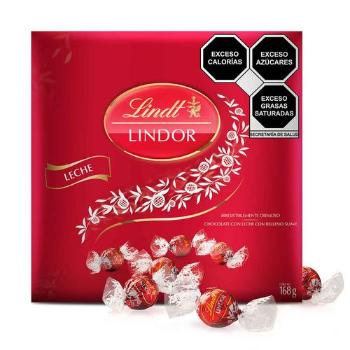 Lindt LINDOR Trufas de Chocolate con Leche Caja 168g