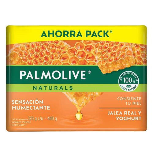 Jabón de Tocador Palmolive Naturals Jalea Real y Yoghurt 4x120g