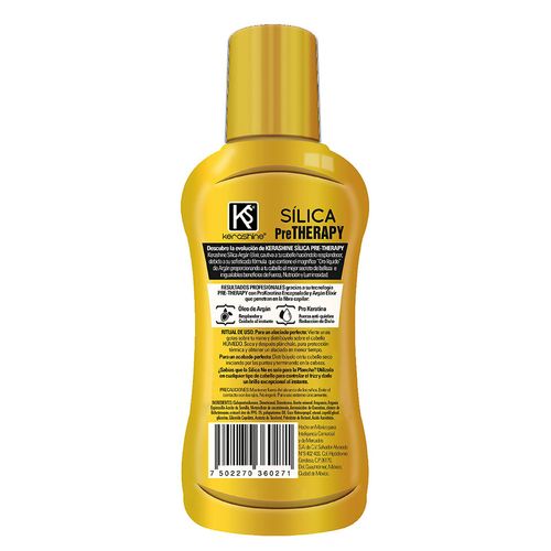 Sílica para Cabello Kerashine Pre-Therapy Argán Fuerza y Brillo 120ml