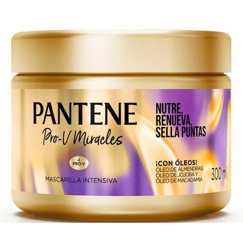 Mascarilla Pantene Pro-V Miracles Nutre, Renueva, Sella Puntas 300ml