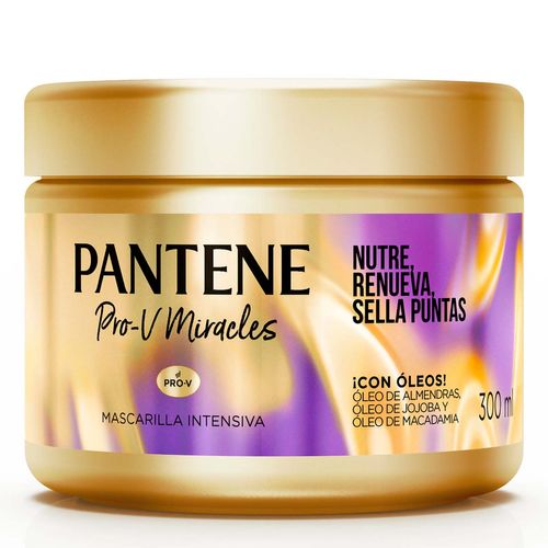 Mascarilla Pantene Pro-V Miracles Nutre, Renueva, Sella Puntas 300ml