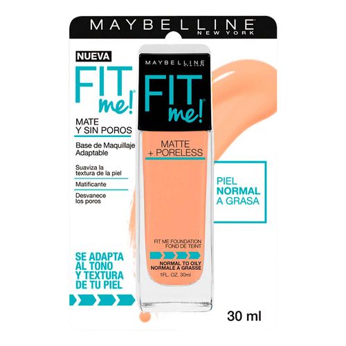 Base de Maquillaje Líquida Maybelline New York Fit Me! 310 Sun Beige 30ml