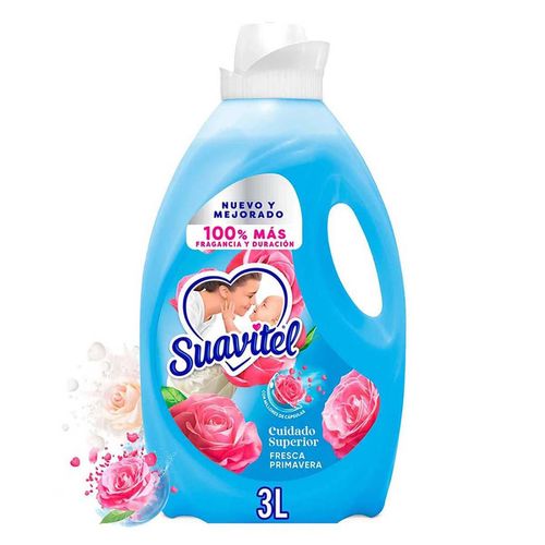 Suavizante de Telas Suavitel Cuidado Superior Fresca Primavera 3L