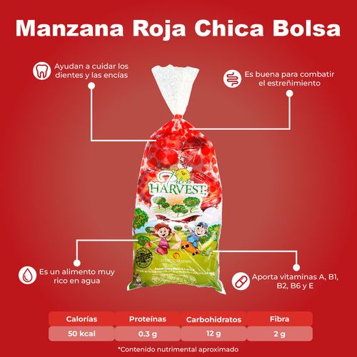 Manzana Roja Chica en Bolsa por Kg