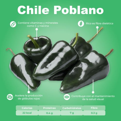 Chile Poblano por Kg